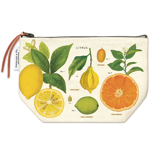 Cavallini Citrus Vintage Pouch