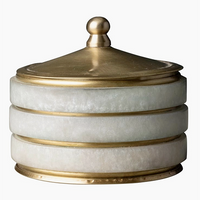 Brass Ridged Box