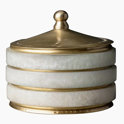 Brass Ridged Box