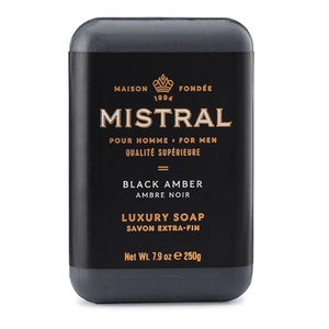 Mistral Men's Black Amber Soap