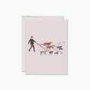 Carte de remerciement pour promeneur de chien