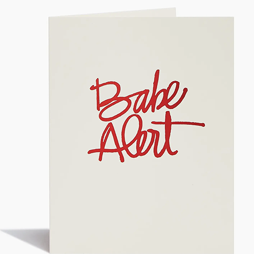 Babe Alert Card