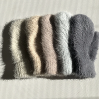 Fluffy Angora Mittens