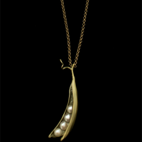 Michael Michaud Pea Pod 4 Pearl Pendant