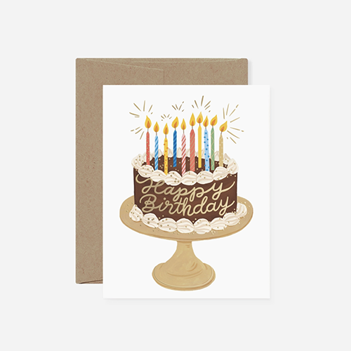 Carte d'anniversaire Gâteau au chocolat