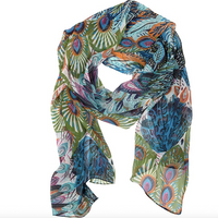 Peacock Pattern Scarf