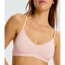 Blush Micro Lace Trim Bralette Soft Pink