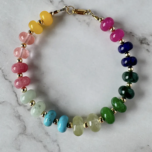 Aria Bracelet Rainbow Jade