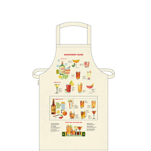 Cavallini Bartender's Guide Apron