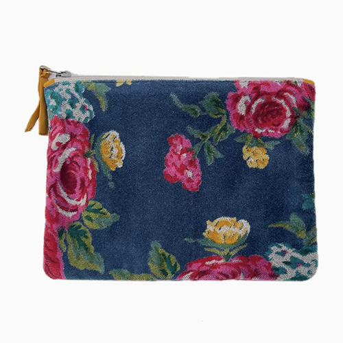 Napoli Velvet Pouch Primrose Teal