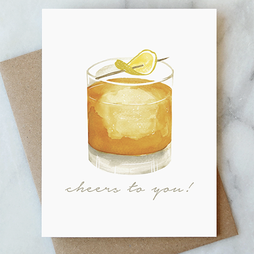 Whiskey Cheers Card