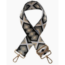 Adjustable Handbag Strap Roca Black & Grey