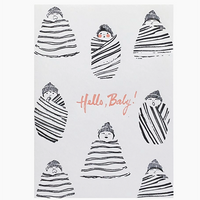 Carte Bonjour Bébé Enveloppée