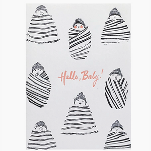 Swaddled Hello Baby Card