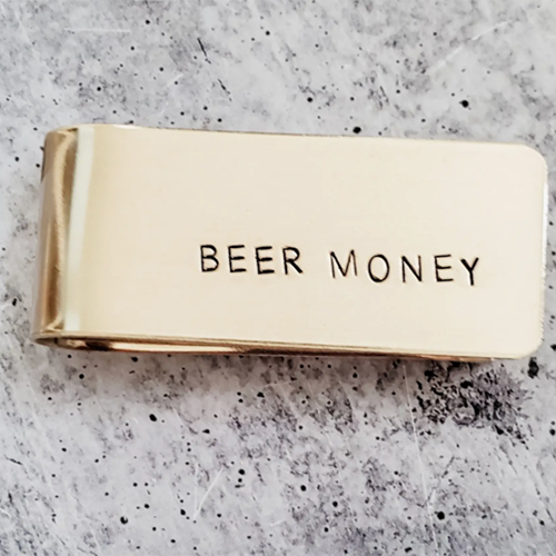 Pince à billets bière