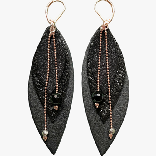 Earrings Pop Noir