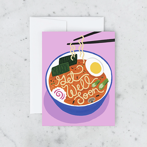 Get Well Soon Ramen Card