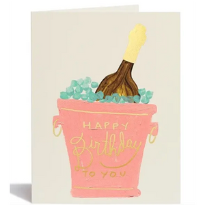Card Birthday Champagne
