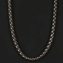 Men's 4mm Stainless Steel Round Box Chain