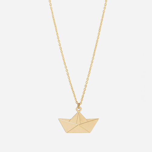 Titlee Boat Origami Necklace