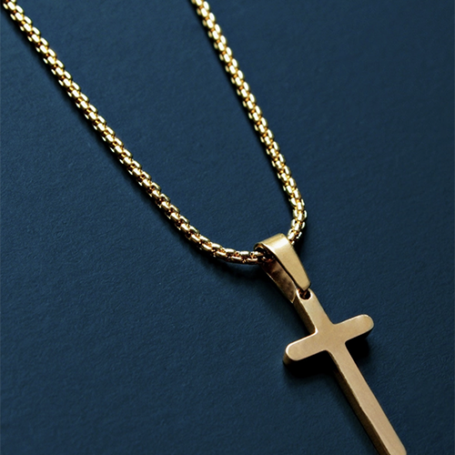Mini Gold Cross Necklace