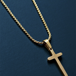 Mini Gold Cross Necklace
