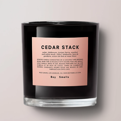 Boy Smells Candle- Cedar Stack
