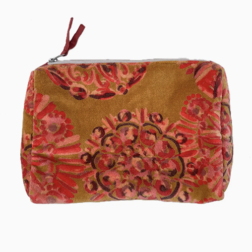 Rome Velvet Pouch Sunburst Gold