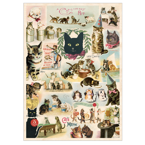 Cavallini Wrap Cat Collage