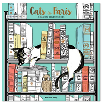 Chats à Paris - un livre de coloriage pour adultes