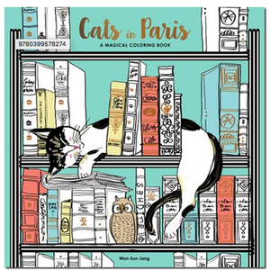 Cats in Paris- an Adult Coloring Book