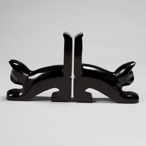 Playful Cat Bookends