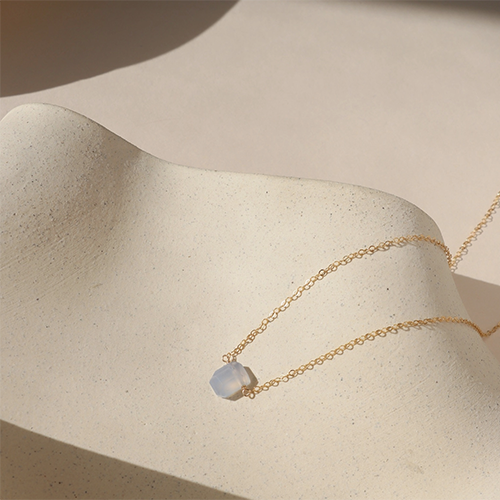 Token Chalcedony Pendant