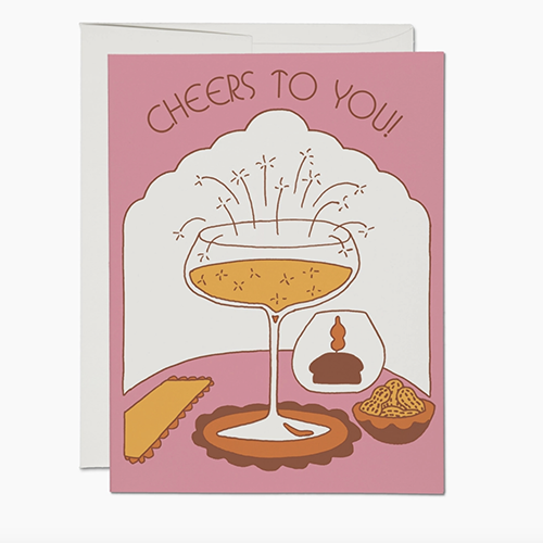 Candlelit Cheers Card