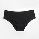 Culotte Hipster en Dentelle Micro avec Finition en Blush Noir