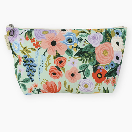 Makeup Bag Mint Garden