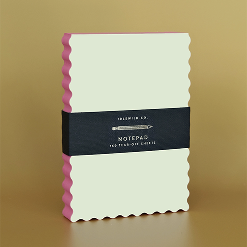 Mini Wave Notepad Citron & Coral