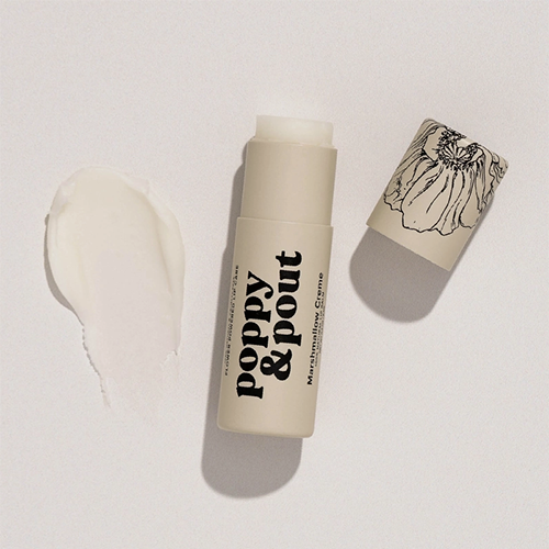Poppy & Pout Baume à Lèvres Crème de Guimauve