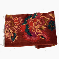 Napoli Velvet Pouch Reddish Flower