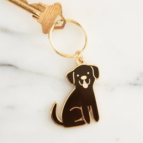 Black lab keychain clearance