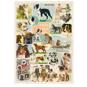 Cavallini Wrap Dog Collage