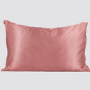 Taie d'oreiller en satin Kitsch bleu brume
