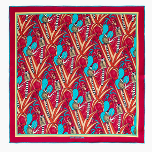 Madagascar Silk Bandana Red