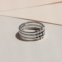 Bague à motifs croisés Lindsay Lewis