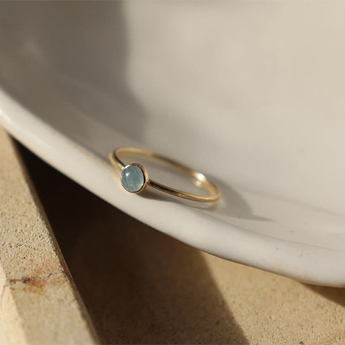 Token Aquamarine Ring