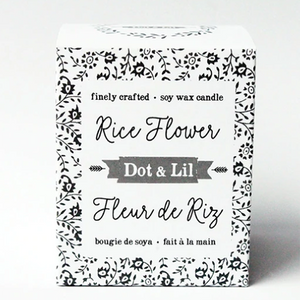 Dot & Lil Rice Flower Candle