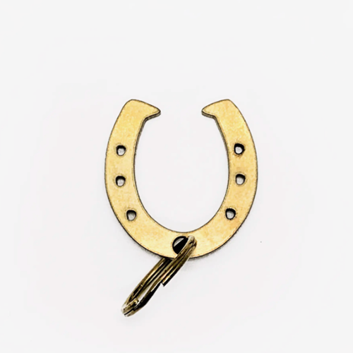 Ouvre-bouteille fer à cheval porte-clés laiton