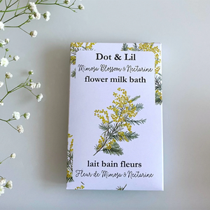 Dot & Lil Mimosa Blossom & Nectarine Bath Sachet