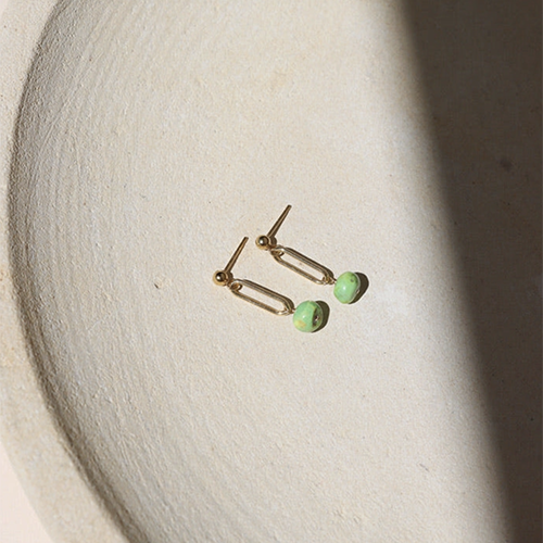 Token Fern Drop Earrings