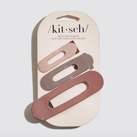 Clip à pince Kitsch en forme de plateau 3 pièces ultra brillant terracotta